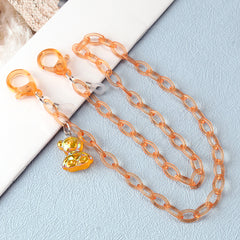 Adjustable Glasses Cord Acrylic Chain Bear Charm Anti Slip Accessory