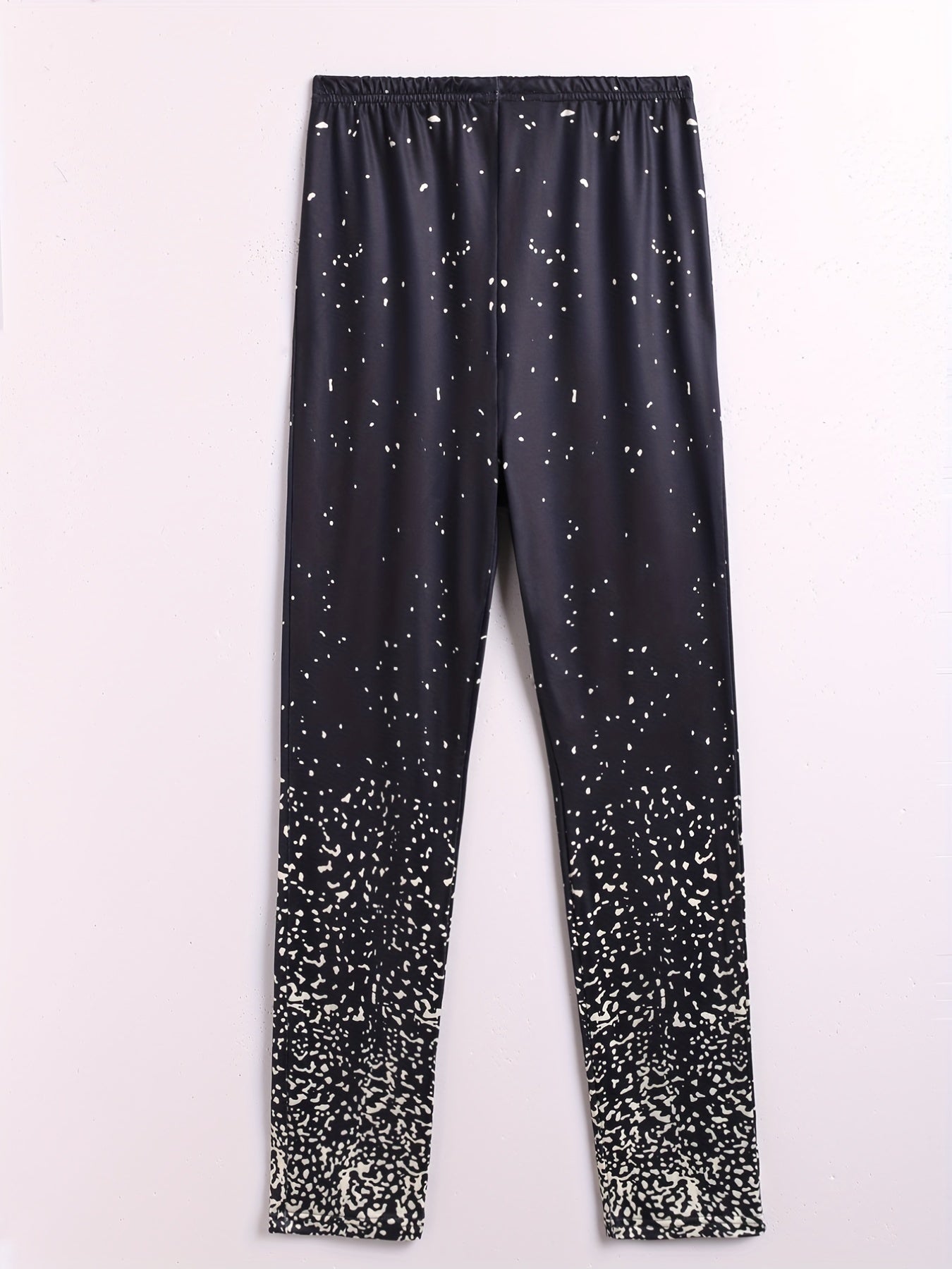 Dalmatian Print Skinny Leggings Women's Clothing