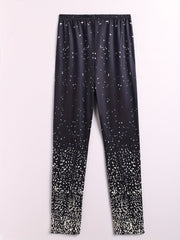 Dalmatian Print Skinny Leggings Women's Clothing