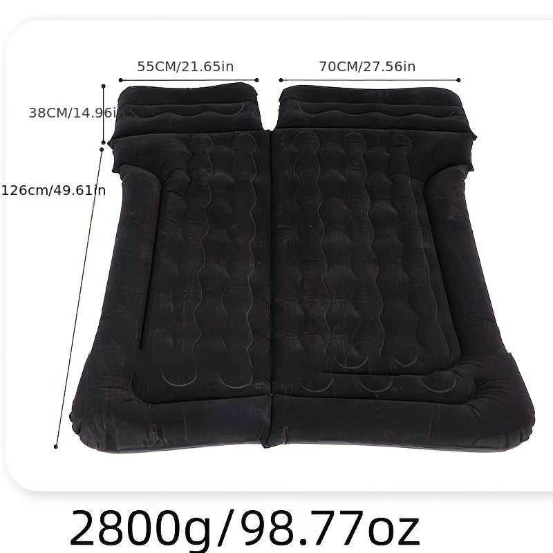 Inflatable Car Bed Cushion Portable Travel SUV Air Mattress Camping