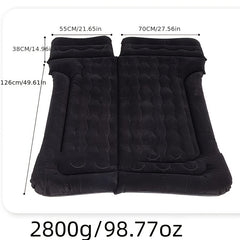Inflatable Car Bed Cushion Portable Travel SUV Air Mattress Camping