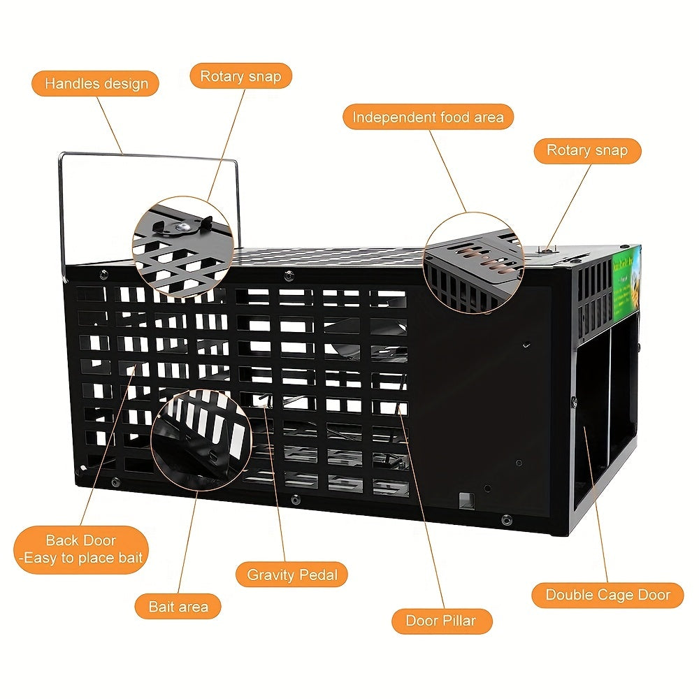 1pc Double Door Rat Trap Cage for Pest Control