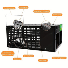 1pc Double Door Rat Trap Cage for Pest Control