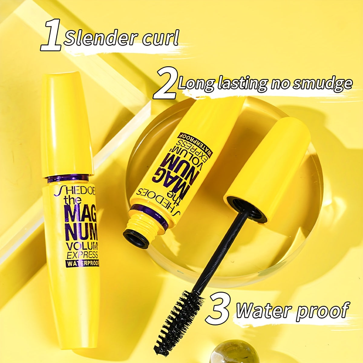 Waterproof Long Curling Thick Mascara for Daily Makeup