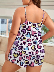 Leopard Print Cami Top & Shorts Set