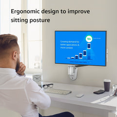 Bewiser Monitor Wall Mount Single Monitor Wall Arm For 43" Flat Curved Screens