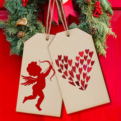 10pcs DIY Wooden Pet Sign Blank Door Sign Laser Cut Wooden Chip Christmas Decor