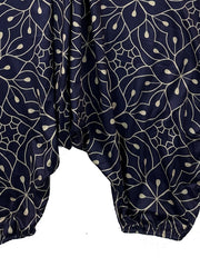 Print V Neck Harem Jumpsuit Spaghetti Strap Summer Clothing