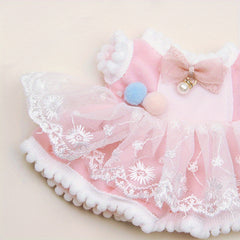 Pink Fox Princess Dress Plush Doll Outfit for 7.8in Dolls