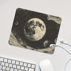 Moon Gaming Mouse Pad Rubber Anti Slip Desk Accessories Men Women