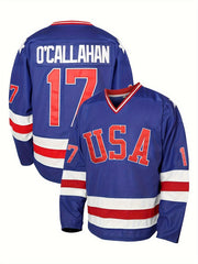 Men's Ice Hockey Jersey Classic Vintage Panel Shirt
