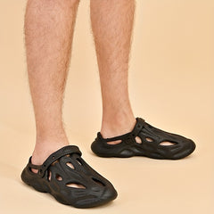 Men's Plain Clogs Anti Skid Slippers Quick Drying Foam Runners