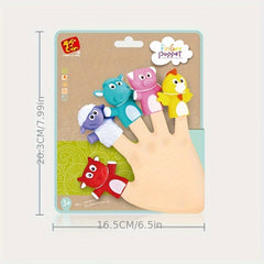 5pcs Farm Animal Finger Puppets Set Animal Finger Puppet Toys