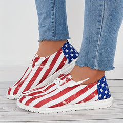 Women's Star Spangled Canvas Sports Shoes