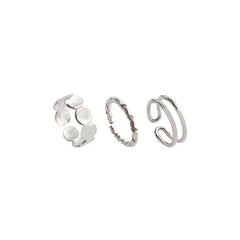 3pcs Adjustable Rings Birthday Holiday Party Gift Set