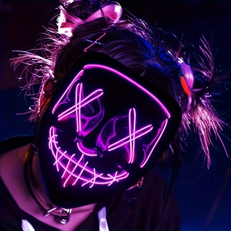 LED Glow Halloween Mask Scary Mask for Holiday Party
