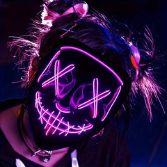 LED Glow Halloween Mask Scary Mask for Holiday Party