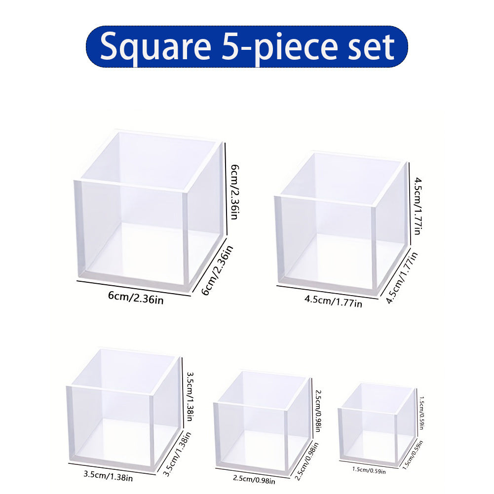 Silicone Resin Molds Set for DIY Home Decorations Flower Preservation