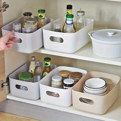 Portable Bathroom Desktop Organizer Plastic Storage Basket