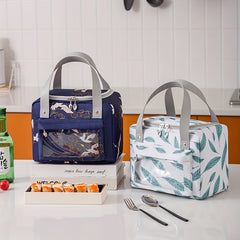 Large Capacity Japanese Lunch Bag Insulated Bento Picnic Office Work Waterproof