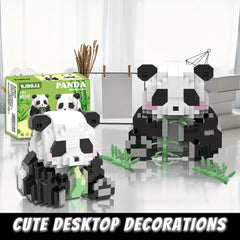 606pcs Panda Micro Particle Building Block DIY Toy