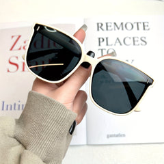 Square Sunglasses Rivet Decor Anti Glare UV400