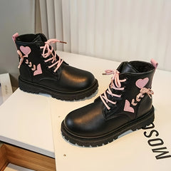 Girls Anti-Slip Plus Fleece Warm Boots for Fall