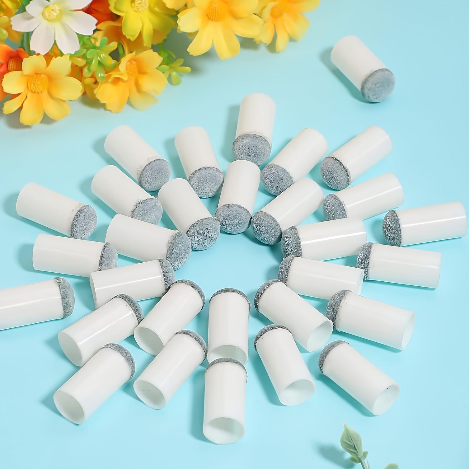 10pcs Slip On Pool Cue Tips Replacement 12mm 13mm Each Size 5pcs