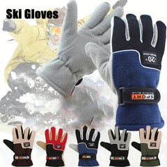 Waterproof Skiing Gloves, Winter Windproof Warm Gloves for Outdoor Sports