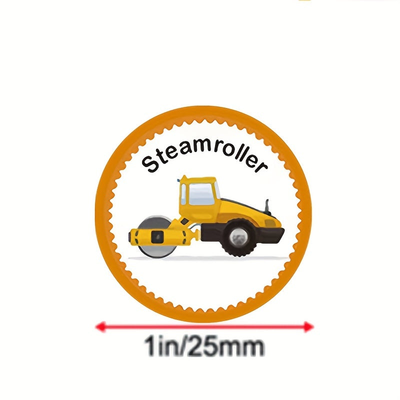 500 Cartoon Stickers Train Airplane Vehicle Car Labels for Rewards