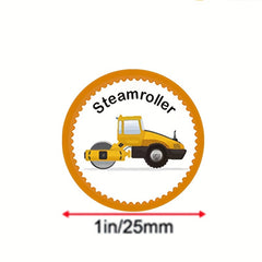 500 Cartoon Stickers Train Airplane Vehicle Car Labels for Rewards
