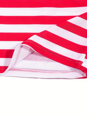 Boys Star And Stripe Swimming Suit Trunks & Tops For Beach Vacation