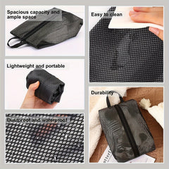 Waterproof Portable Shoe Storage Bag with Handle Zipper