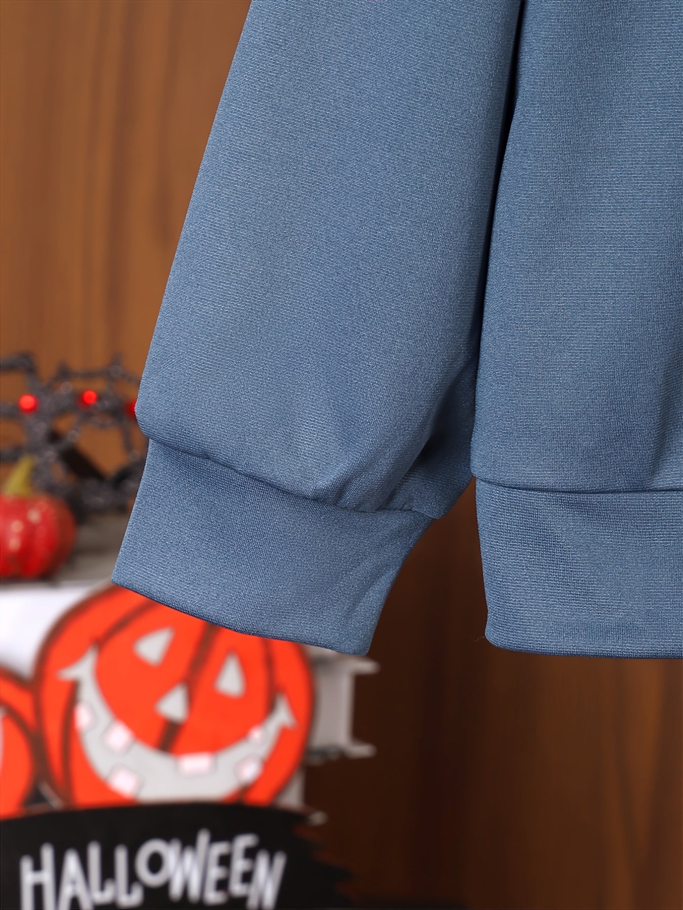 BOO CREW Hoodie & Sweatpants Set Halloween Ghost Pattern Outfits For Kids