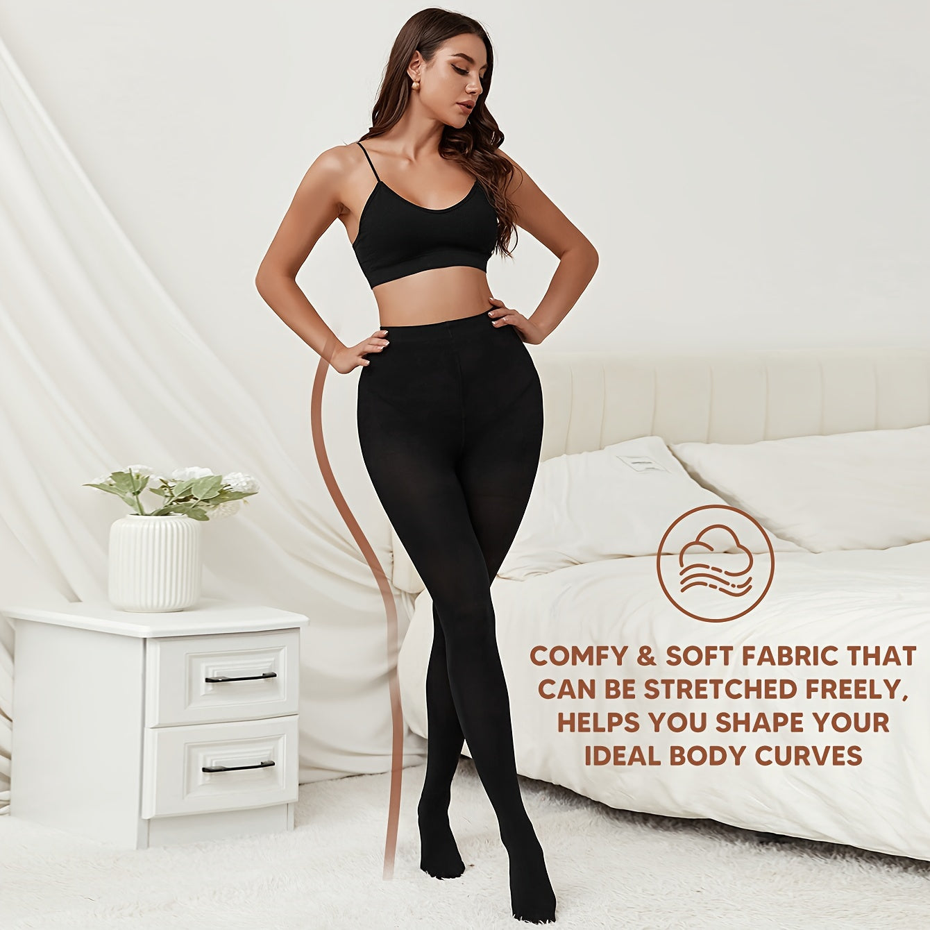 Women's Compression 15-20mmHg Pantyhose for Fall & Winter