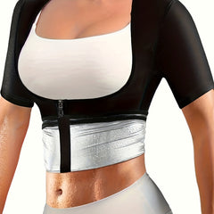 Women's Slimming Short Sleeve Sauna Shirt