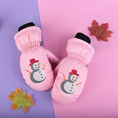 Winter Kids' Thick Warm Waterproof Snow Gloves