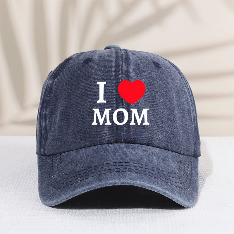 Kids' Sunshade Adjustable Baseball Cap I Love Mom
