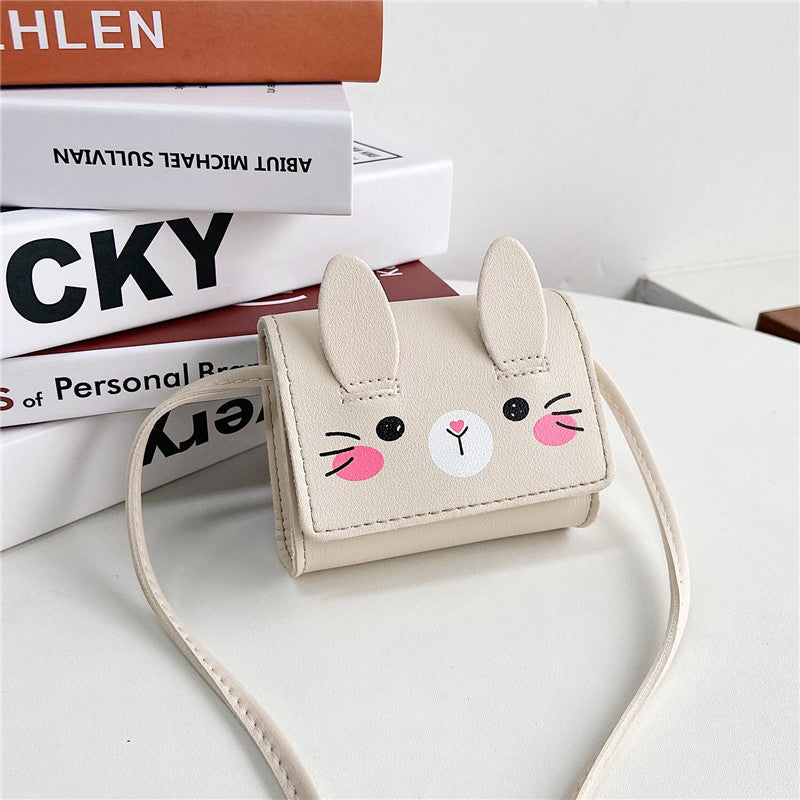 Rabbit Shoulder Messenger Bag Mini Coin Purse Wallet For Girls