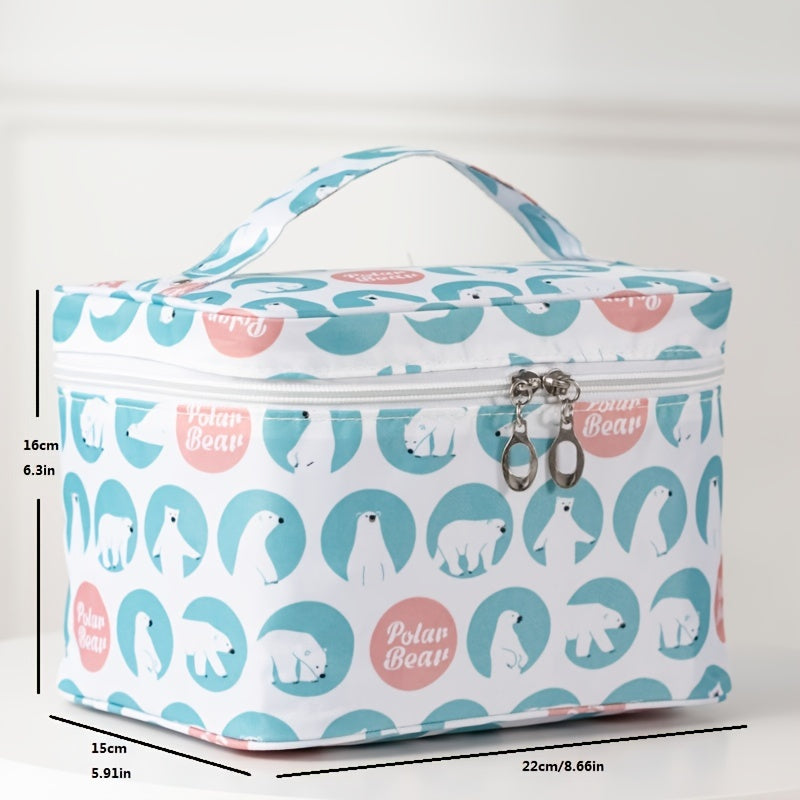 Cartoon Travel Cosmetic Bag Zipper Makeup Organizer Toiletry Wash Bag