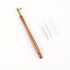 Embroidery Crochet Hooks w/ 3 Needles Wooden Handle French Tambour Tools