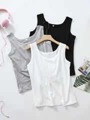 3-Pack Women's Solid Tank Sleep Tops