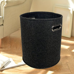 Large Capacity Solid Laundry Bag Portable Double Handle Foldable Storage Bucket