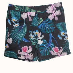 Toddler Boys Tropical Flowers Swim Trunks Quick Dry Beach Vacation Kids Summer