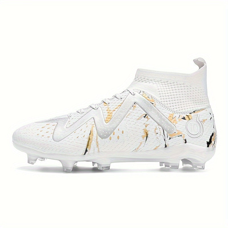 Boys High Top Football Cleat With Spikes Non Slip