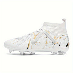 Boys High Top Football Cleat With Spikes Non Slip
