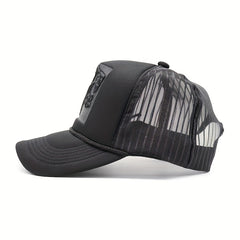 Tiger Head Embossed Baseball Cap Mesh Breathable Trucker Hats