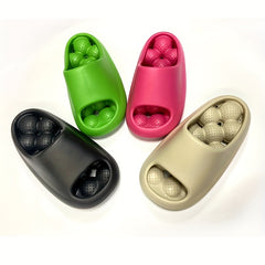 Men's Open Toe Platform Slides Comfortable Slippers