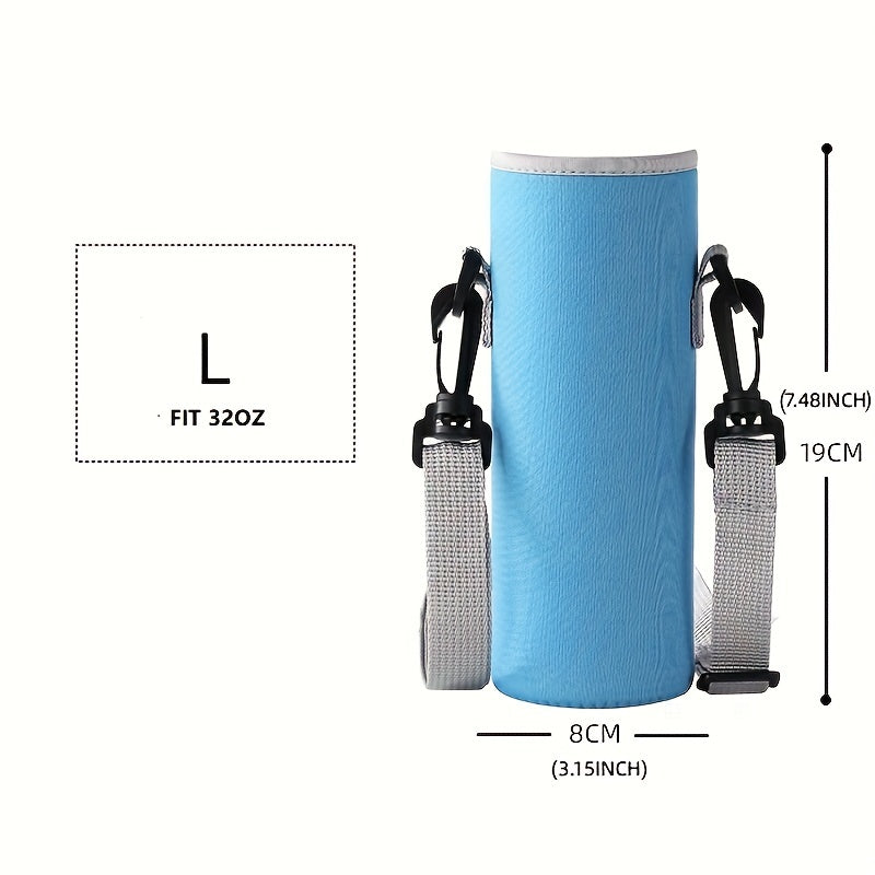 Insulated Cup Cover With Shoulder Strap for Outdoor Camping