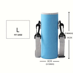 Insulated Cup Cover With Shoulder Strap for Outdoor Camping